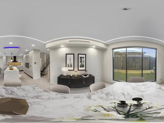 360° Virtual Staging before and after example