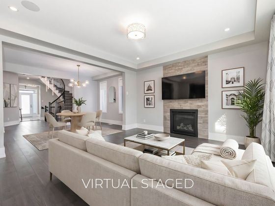 Virtual Staging before and after example